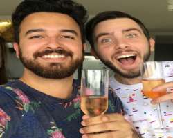 James Turner consuming alcohol